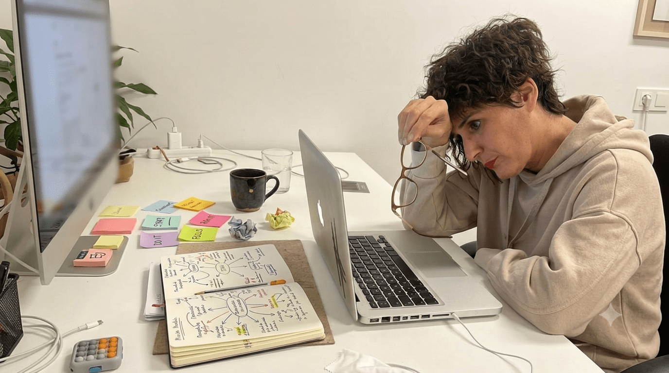 Dificultad para empezar tareas con TDAH en adultos