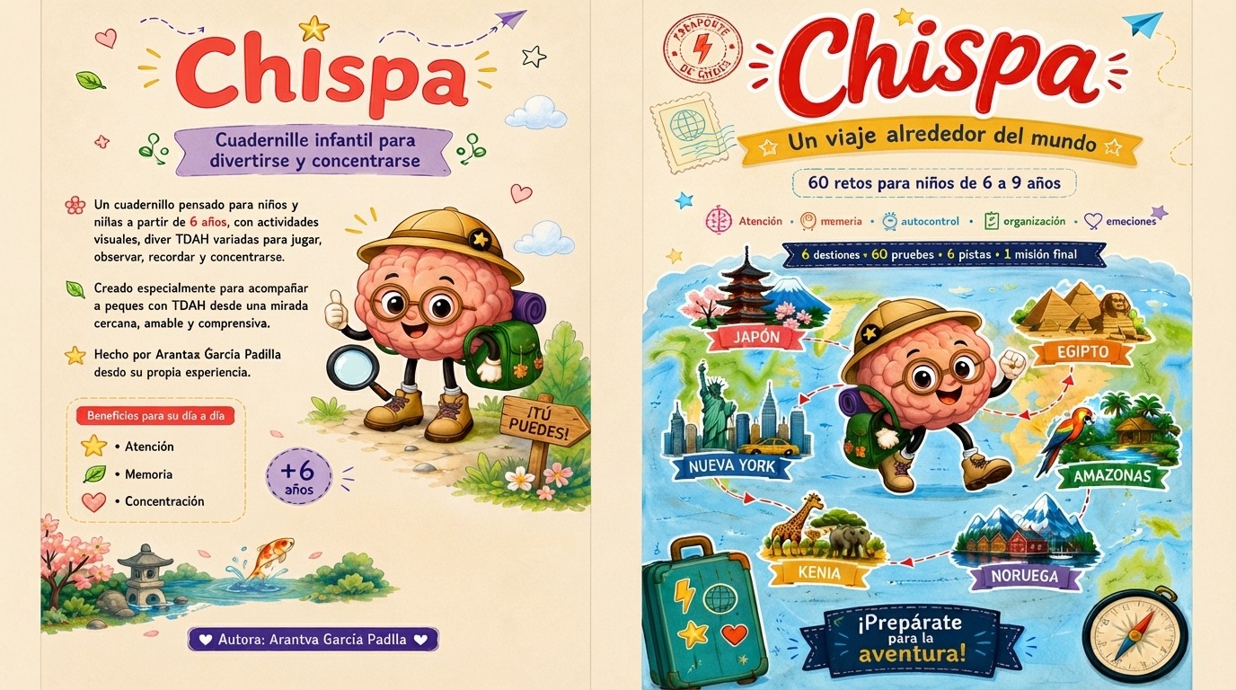 cuaderno de actividades TDAH infantil